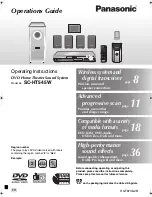 Panasonic SC-HT545W Operating Instructions Manual предпросмотр