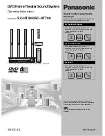 Panasonic SC-HT700 Operating Instructions Manual preview