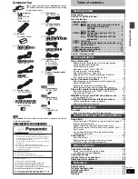 Предварительный просмотр 3 страницы Panasonic SC-HT700 Operating Instructions Manual