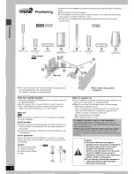 Предварительный просмотр 6 страницы Panasonic SC-HT730 - DVD Home Theater System Operating Instructions Manual