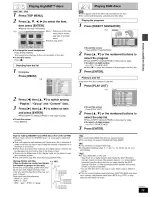 Предварительный просмотр 19 страницы Panasonic SC-HT730 - DVD Home Theater System Operating Instructions Manual