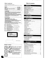 Preview for 2 page of Panasonic SC-HT80 Operating Instructions Manual