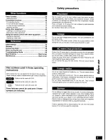 Preview for 3 page of Panasonic SC-HT80 Operating Instructions Manual