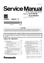 Предварительный просмотр 1 страницы Panasonic SC-HTB10P Service Manual