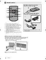 Предварительный просмотр 8 страницы Panasonic SC-HTB18 Operating Instructions Manual