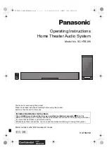 Panasonic SC-HTB385 Operating Instructions Manual preview