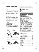 Предварительный просмотр 3 страницы Panasonic SC-HTB400 Operating Instruction