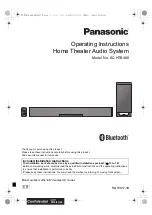 Panasonic SC-HTB480 Operating Instructions Manual preview