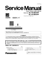 Предварительный просмотр 1 страницы Panasonic SC-HTB500PP Service Manual