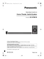 Panasonic SC-HTB510 Operating Instructions Manual preview