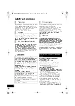 Предварительный просмотр 4 страницы Panasonic SC-HTB520 Operating Instructions Manual