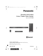Panasonic SC-HTB550 Operating Instructions Manual preview