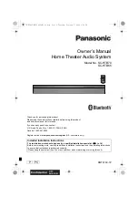 Предварительный просмотр 1 страницы Panasonic SC-HTB65 Owner'S Manual