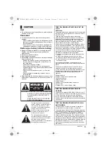 Предварительный просмотр 3 страницы Panasonic SC-HTB65 Owner'S Manual