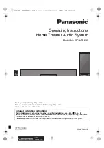 Panasonic SC-HTB685 Operating Instructions Manual предпросмотр