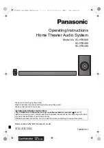 Предварительный просмотр 1 страницы Panasonic SC-HTB688 Operating Instructions Manual