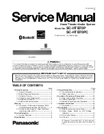 Предварительный просмотр 1 страницы Panasonic SC-HTB70P Service Manual