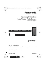 Panasonic SC-HTB770 Operating Instructions Manual preview