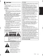 Предварительный просмотр 3 страницы Panasonic SC-HTB8 Owner'S Manual