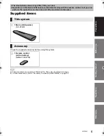 Предварительный просмотр 5 страницы Panasonic SC-HTB8 Owner'S Manual