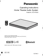 Panasonic SC-HTE200 Operating Instructions Manual предпросмотр