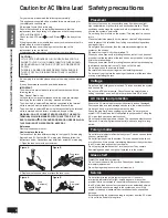 Предварительный просмотр 4 страницы Panasonic SC-HTX5 Operating Instructions Manual