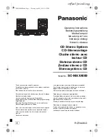 Panasonic SC-MAX4000 Operating Instructions Manual preview