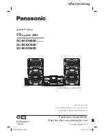 Preview for 72 page of Panasonic SC-MAX5000 Operating Instructions Manual