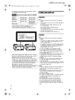 Предварительный просмотр 2 страницы Panasonic SC-MAX6000 Operating Instructions Manual