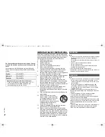 Предварительный просмотр 2 страницы Panasonic SC-MAX670 Owner'S Manual