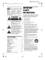 Preview for 2 page of Panasonic SC-MAX8700 Owner'S Manual