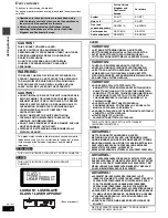 Предварительный просмотр 2 страницы Panasonic SC-MT1 Operating Instructions Manual