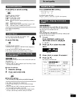 Предварительный просмотр 27 страницы Panasonic SC-MT1 Operating Instructions Manual