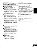 Предварительный просмотр 11 страницы Panasonic SC-NE1 Operating Instructions Manual