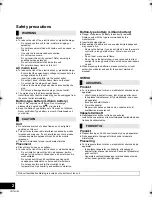 Preview for 2 page of Panasonic SC-NE3 Operating Instructions Manual