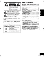 Предварительный просмотр 3 страницы Panasonic SC-NE3 Owner'S Manual