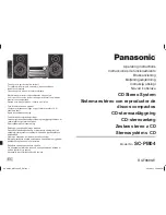 Preview for 1 page of Panasonic SC-PM04 Operating Instructions Manual