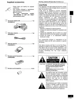 Предварительный просмотр 3 страницы Panasonic SC-PM07 Operating Instructions Manual