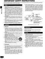 Предварительный просмотр 4 страницы Panasonic SC-PM12 Operating Instructions Manual