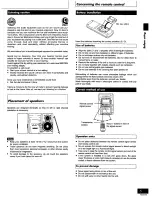 Предварительный просмотр 5 страницы Panasonic SC-PM12 Operating Instructions Manual