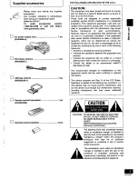 Предварительный просмотр 3 страницы Panasonic SC-PM17 Operating Instructions Manual