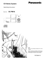 Preview for 17 page of Panasonic SC-PM18 - Micro System Operating Instructions Manual