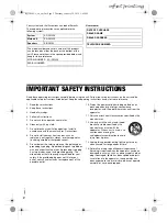 Preview for 2 page of Panasonic SC-PM250 Owner'S Manual