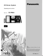 Panasonic SC-PM28 Operating Instructions Manual preview