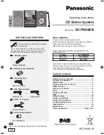 Panasonic SC-PM38DB Operating Instructions Manual preview