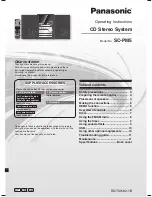 Panasonic SC-PM5 Operating Instructions Manual preview