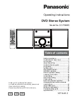 Panasonic SC-PM50D Operating Instructions Manual preview