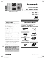 Panasonic SC-PM54 Operating Instructions Manual preview