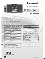 Предварительный просмотр 1 страницы Panasonic SC-PM5DB Operating Instructions Manual