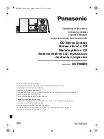 Panasonic SC-PM600 Operating Instructions Manual preview